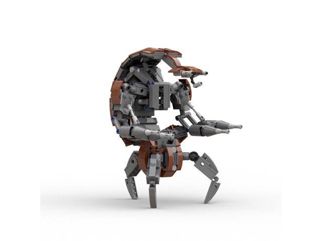 Three-legged Combat Robot Model with Shield Generator 489 Pieces MOC Build  Gift