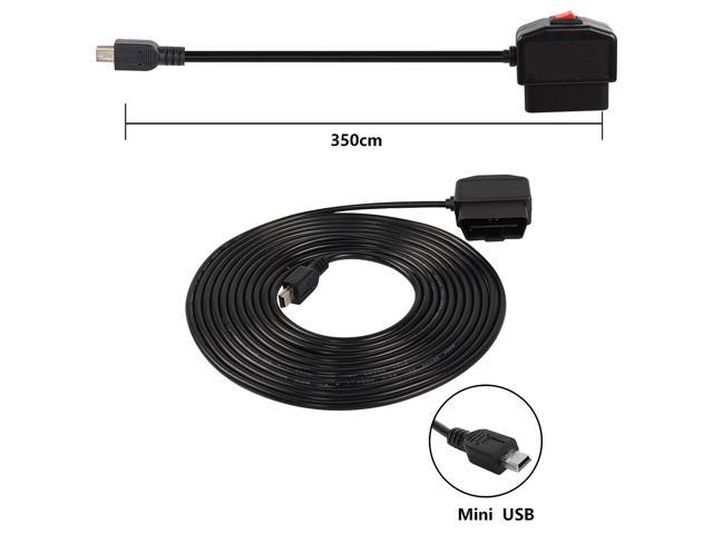 XMSJSIY OBD Power Cable for Dash Cam,Mini USB OBD2 Power Cable