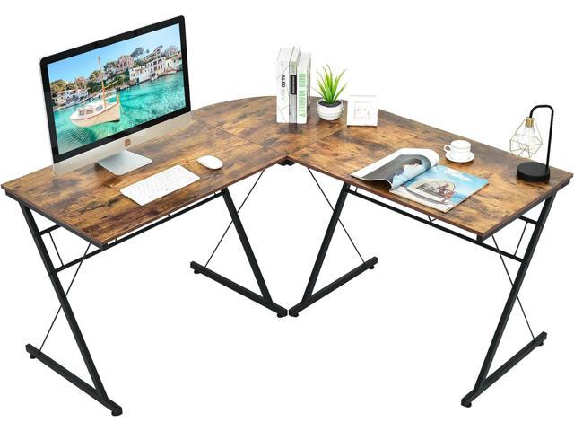 Ivinta Computer Desk with Shelves White Desk Office Desk with CPU Stand Vanity Desk with Storage Modern Gaming Desk Study Writing Laptop Table