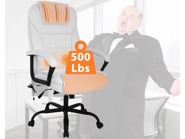 500 LBS Ergonomic Executive Office Chair, High Back Desk Chair with Massage  Lumbar Support, Swivel Rocking Chair Computer Desk Chair with Padded