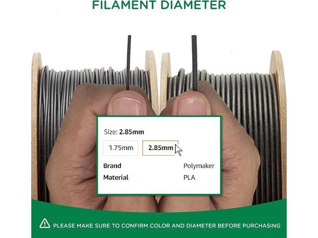 2.85mm(3mm) Matte PLA Filament 2.85mm Candy, 1kg Carton Spool PLA Filament  2.85 - Polymaker PolyTerra PLA 3D Printer Filament, Print with 2.85mm