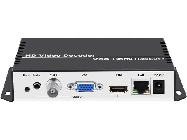 URayCoder H.265 H.264 IP Video Decoder HDMI VGA CVBS Video Audio Streaming  Decoder RTMP HLS RTSP UDP SRT ONVIF Decoder H.265 H.264 for Decoding Video  Encoder and IP Camera etc Audio Video
