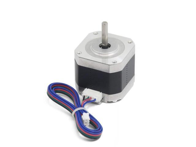 Iverntech Nema 17 Stepper Motor 42x40mm Body Bipolar 1.5A 400mN.m 2 Phase 4  Wires 1.8 ° for 3D Printer or CNC Machine with 1M Motor Cable 