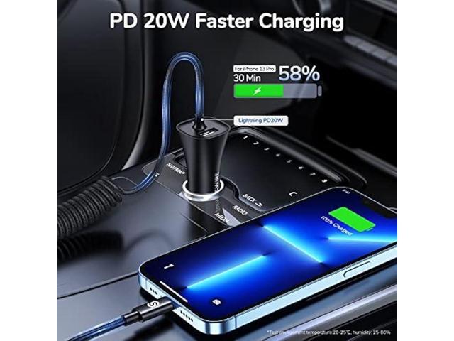 Syncwire iPhone Car Charger 32W- Upgrade [Apple MFi Certified] PD