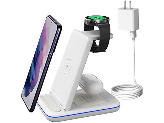 Wireless Charging Station for Samsung Galaxy Phone/Watch/Buds, 3 in 1  Foldable Charging Stand for Samsung S23 Ultra/S22/S21/S20/Note20/10/Galaxy  Watch5/4/3/Classic/Active Buds+/Live with 18W Adapter - Newegg.com