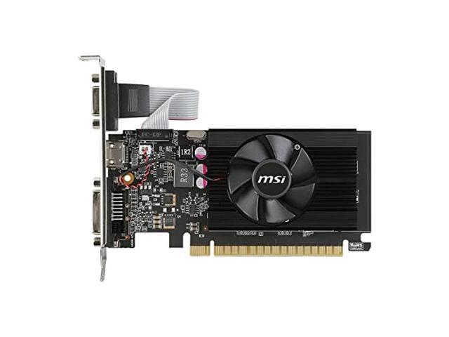 MSI GAMING GeForce GT 710 1GB GDRR3 64-bit HDCP Support DirectX 12 OpenGL  4.5 Heat Sink Low Profile Graphics Card (GT 710 1GD3H LP)