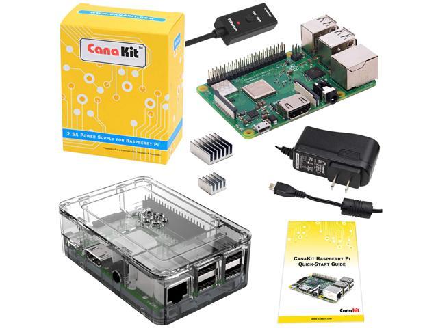 CanaKit Raspberry Pi 3 B+ (B Plus) with Premium Clear Case and 2.5A ...