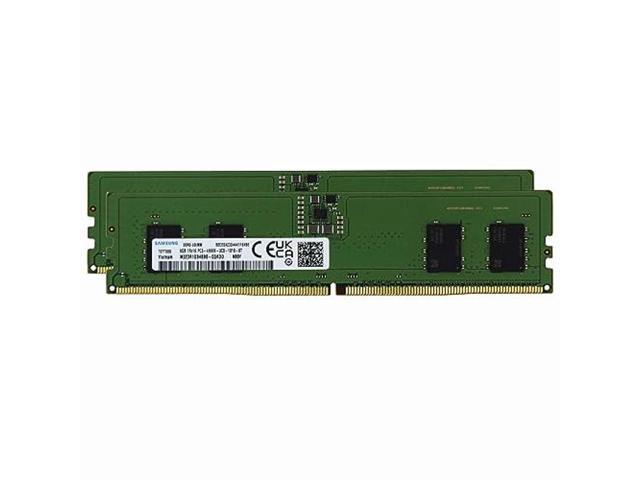 Samsung 16GB (2x8GB) DDR5 4800MHz PC5-38400 UDIMM Unbuffered Non-ECC 1Rx16 CL40 1.1v Desktop PC Computer Memory Module Upgrade... 