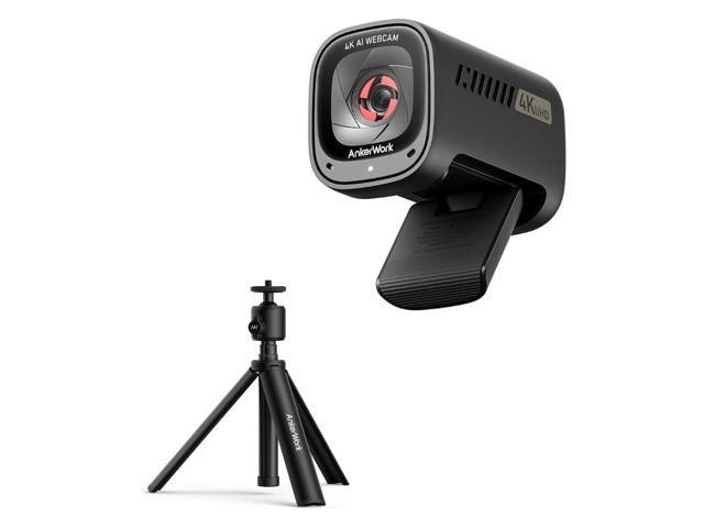 Logitech Webcam AnkerWork C310 Webcam 4K Camera With Cover AI Auto