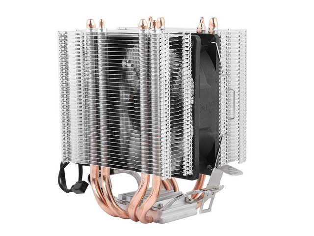 Single Fan Radiator, 4 Heat Pipe CPU Fan Radiator Cooler Heat Sink, for ...
