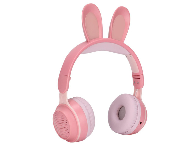 Simple Rabbit With Headphones Foldable Bluetooth 5.0 Headphones with Microphone Cute Rabbit Ear Over ...