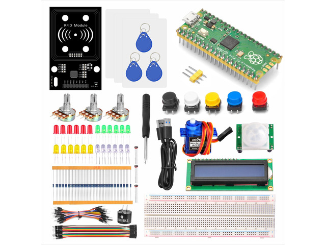 OSOYOO Python Hardware Programming Learning Kit for Raspberry Pi Pico ...