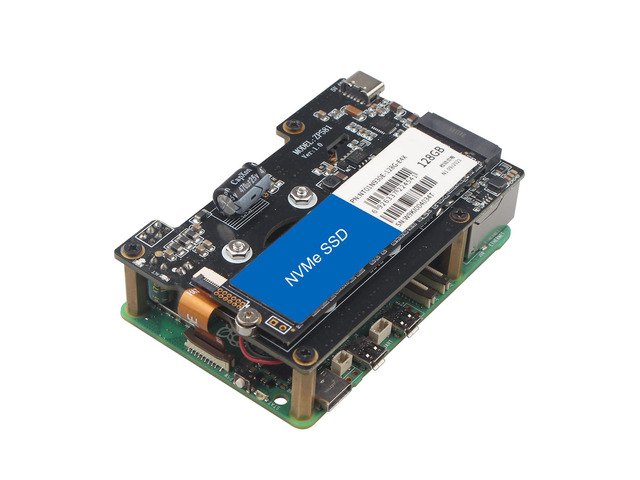Onboard Network Adapter Module ZDE ZP581 PoE+ HAT PCIe to M.2 Key M NVMe SSD Adapter Board Power Over ...