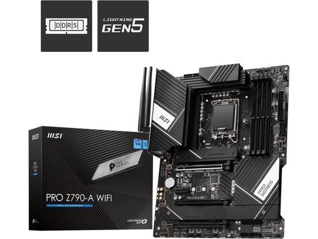 MSI PRO Z790-A WIFI LGA 1700 Intel Z790 SATA 6Gb/s DDR5 ATX Motherboard