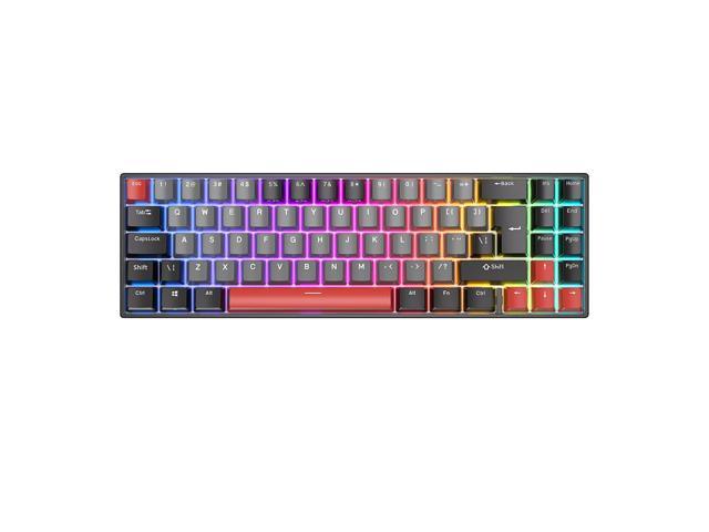 RK ROYAL KLUDGE RK71 Mechanical Gaming Keyboard 70% Layout Compact ...