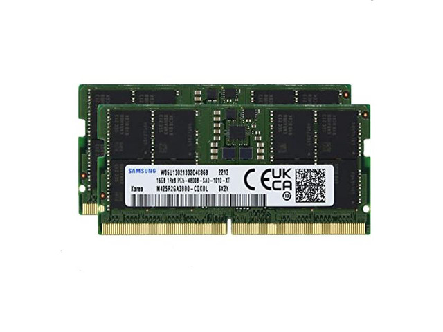 Sam Original 32GB (2x16GB) DDR5 4800MHz PC5-38400 SODIMM 1Rx8 CL40 1.1v ...