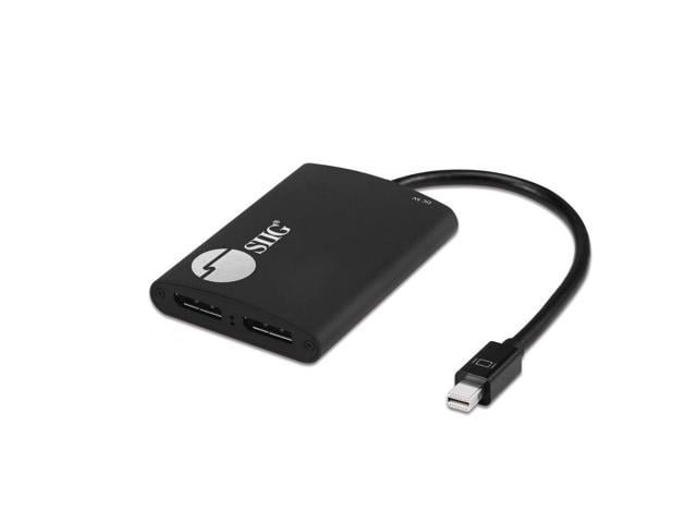 SIIG 2-Port Mini DisplayPort 1.2 to 2 DisplayPort MST Hub Video ...