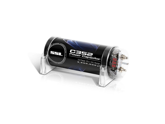 Sound Storm Laboratories C352 Car Audio Capacitor 3.5 Farad, Energy ...
