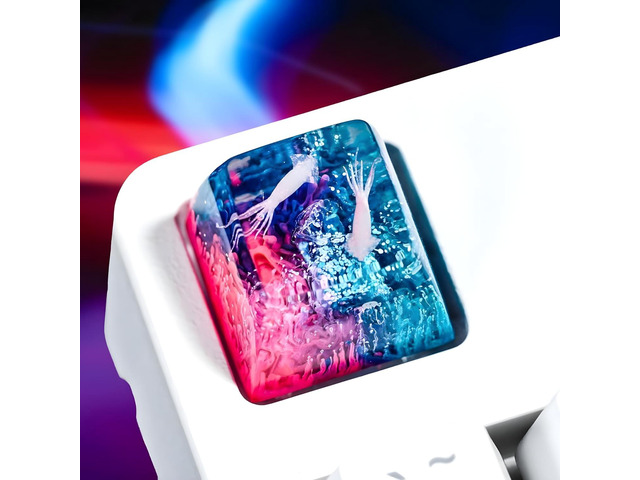 Squid Artisan Keycap Pink Blue Coral Reef R1 SA Profile Custom Sea ...
