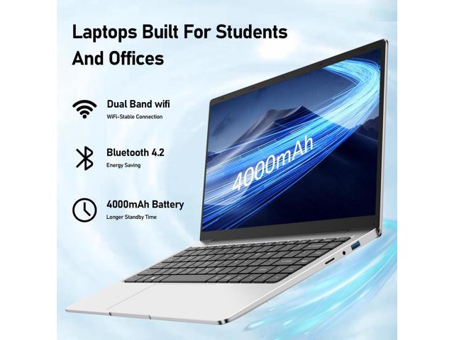  Customer reviews: 15.6 inch Laptop, IPS Display, 64-bit  Quad-core celeron_j4115 Processor, 8GB RAM, 256GB SSD, scalable 1TB SSD  Solid State Drive, 10000mAh high Battery Life, Windows 10 Pro