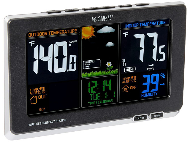 Technology Advanced Weather Station with Full-Color LCD & Atomic Time ...