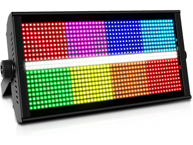 LED Strobe Stage Lights: 500W RGBW 4IN1 DJ Lights 960LEDs Dimmable ...