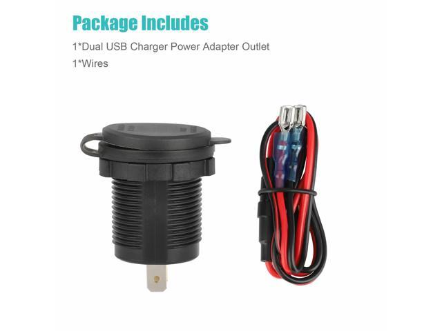 Car Cigarette Lighter Socket Splitter 4.2A Dual USB Charger Power ...