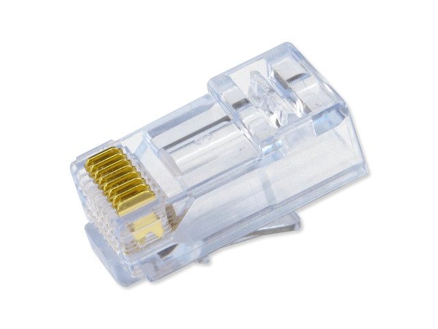 Tint Plug Simply45 Unshielded Pass-Through RJ45 Modular Plugs - 24AWG Solid for ...