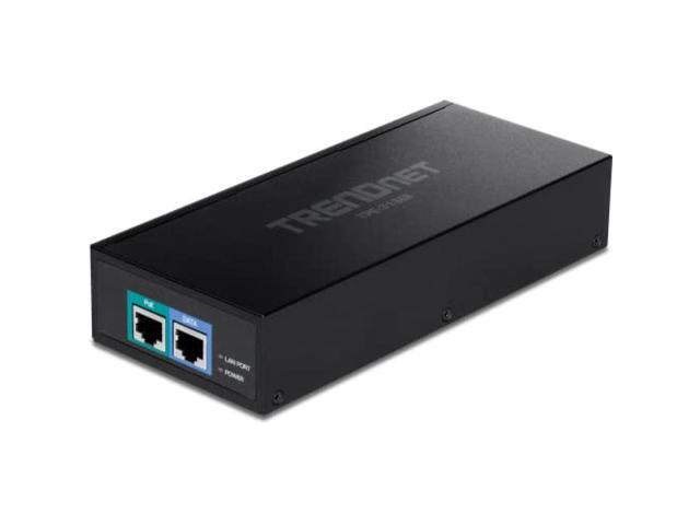 TRENDnet 10G PoE++ Injector, Supplies PoE (15.4W), PoE+ (30W), or PoE++ ...