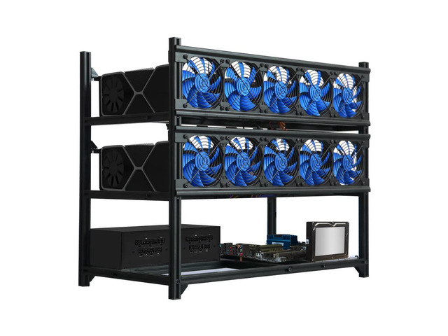 Kingwin Miner Rig Case Frame 12 GPU Premium Stackable Aluminum Mining ...