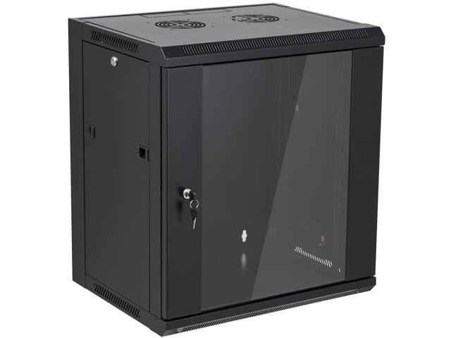 Tedgetal 12u Wall Mount Server Cabinet Network Rack Enclosure Locking 