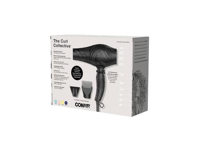 Conair The Curl Collective Ceramic Ionic Hair Dryer - Black - Newegg.com