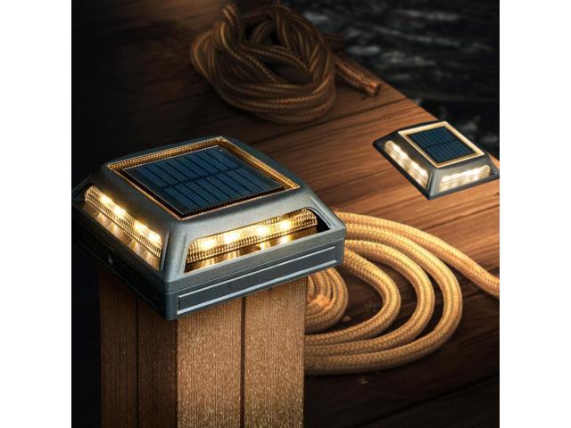 Classy Caps Muskoka Black Aluminum Solar Post/Path/Dock Light