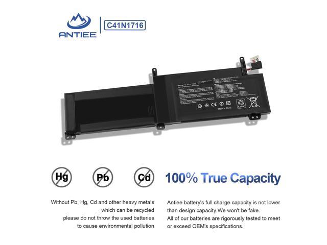 ANTIEE New C41N1716 Laptop Battery Replacement for ASUS ROG Strix ...