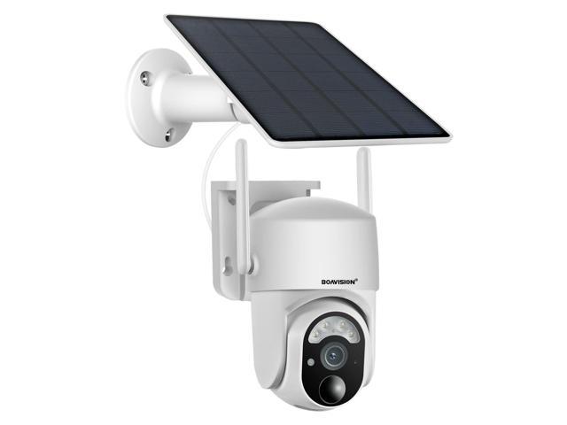 BOAVISION 4G LTE Cellular Solar Security Camera Wireless Outdoor, Alert ...