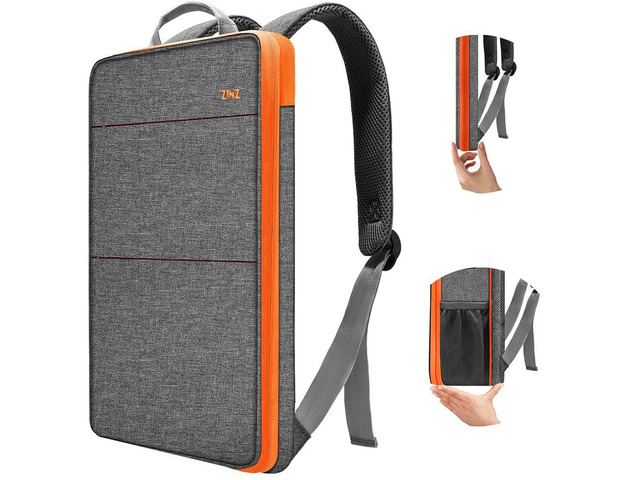 ZINZ Slim & Expandable Laptop Backpack Water Resistant Travel Backpack ...