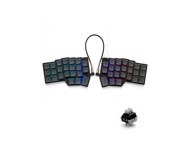 YIVU Corne V4.1 Split Ergonomic Keyboard, 40% 3x6 Ortholinear Layout ...