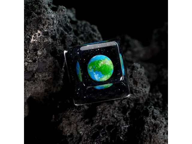 Earth Planet Artisan Keycap R1 SA Profile Custom Solar System Planets ...