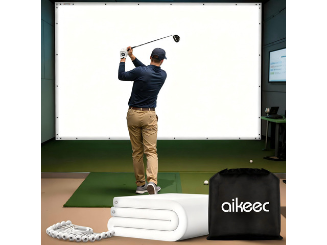 aikeec Golf Simulator Impact Screen Display Projector Screen for Golf ...