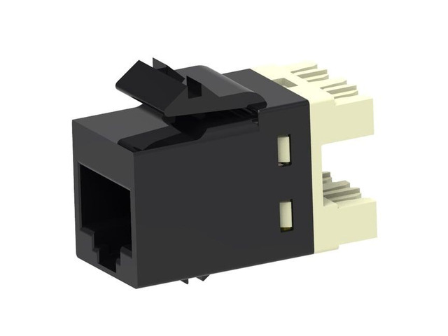Commscope USL10G-BLK Uniprise SL-Series RJ45 Cat6a Jack, Black ...