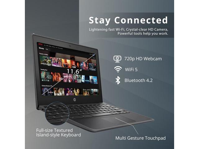 HP 11A G8 11.6'' HD Student Chromebook Laptop, AMD A4-9120C 