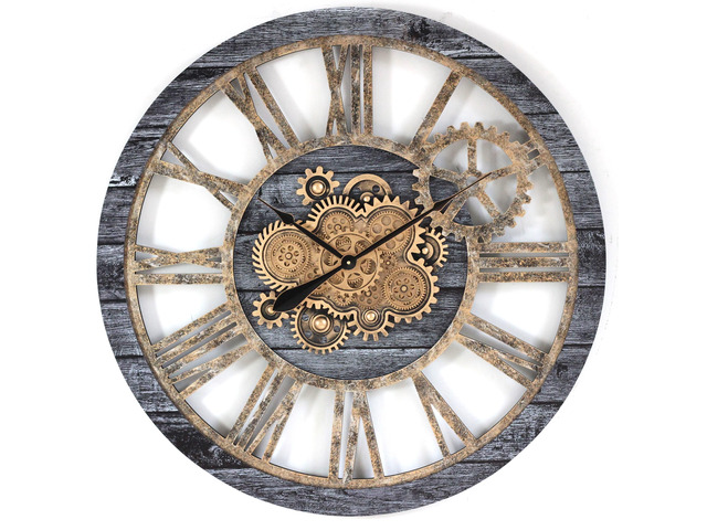 The Gears Clock 36'' Inch Real Moving Gear Wall Clock Vintage ...