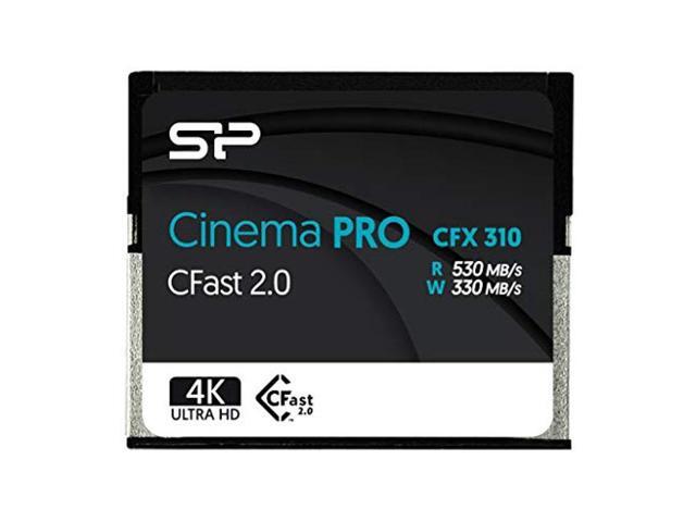 Silicon Power 128GB CFast 2.0 CinemaPro Card - 530MB/s Read, MLC Flash For Blackmagic URSA, Canon Cameras