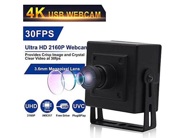 ELP 4K Camera 3.6mm Lens Mini USB Camera with 3840x2160 HD Webcam for ...