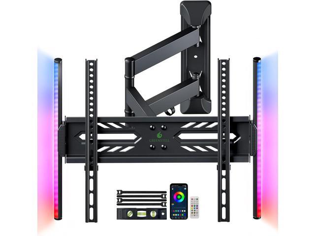 Greenstell TV Wall Mount with LED Lights, Full Motion TV Mount for 26 ...