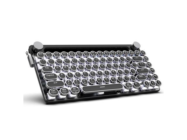 7KEYS Retro Typewriter Wireless Keyboard Style, Mechanical Keyboard ...