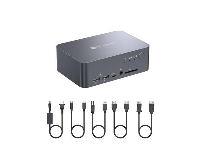 vAVAccessDualMonitorKVMSwitchDockingStation4K@60HzDualMonitorforLaptop&DesktopwithUSB-C,USB3.0,Ethernet,HDMIOutput(iDock-C10)