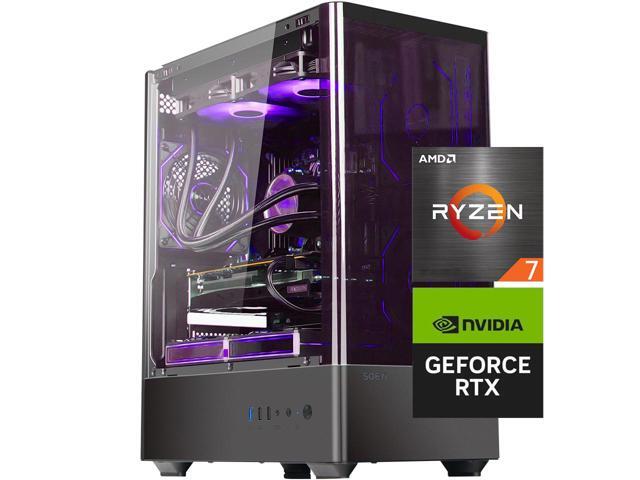 YEAH MAGIC Gaming Desktop, Ryzen 7 5700X, NVIDIA RTX 4060 ,32GB DDR4 RAM, 1TB M.2 NVMe SSD ,Windows 11 home,WIFI, Liquid Cooler , ARGB Fans , Pc for