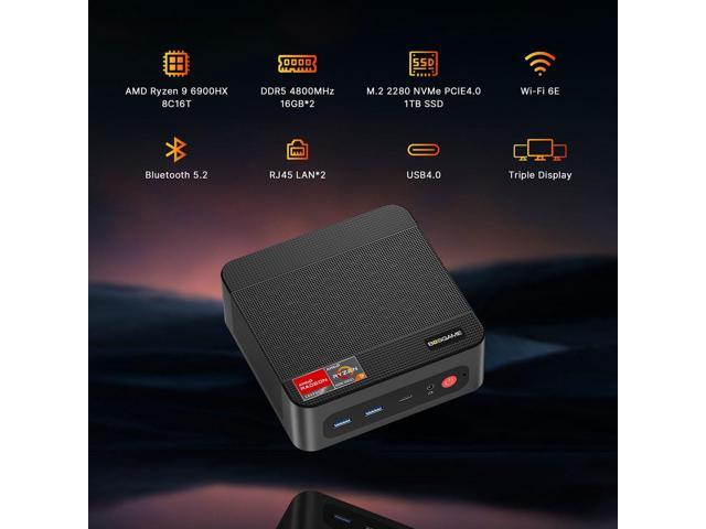 M4 BOSGAME P3 Mini PC - AMD Ryzen 9 6900HX, 32GB DDR5, 1TB M4 BOSGAME P3 Mini PC - AMD Ryzen 9 6900HX, 32GB DDR5, 1TB