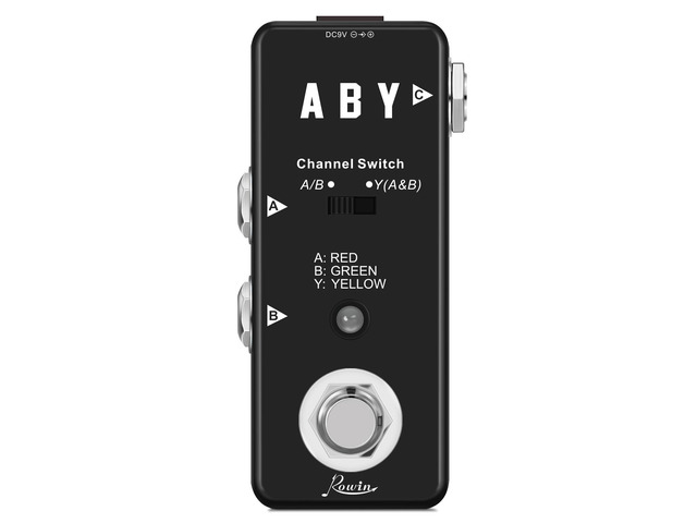 Rowin Rowin LEF-330 ABY Switcher Box Guitar Pedal ABY Line Selector Audio ...
